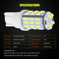 thumbnail image 7 of 20pcs Super Bright RV Trailer 921 194 T10 3014 42-SMD 12V Car Backup Reverse LED Bulbs Width LED Lights 6000K Xenon White.(Xenon White), 7 of 7