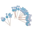 thumbnail image 3 of 18pcs Lovely It' or Boy Baby Carriage Bib Rattle Cake Topper Photo ', 3 of 8