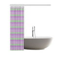thumbnail image 2 of BPBOP Pink Green And Purple Chevron Bathroom Waterproof Fabric Shower Curtain 60x72 inches, 2 of 2