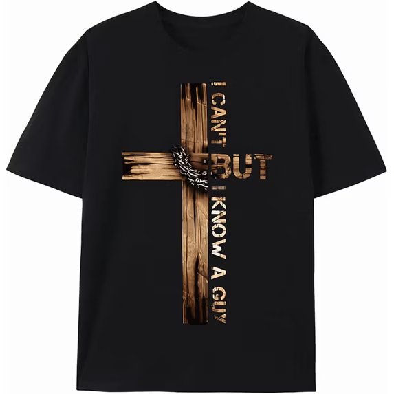 100% Cotton Father's Day Gift for Dad Husband Blessed Dad Christian T-Shirt