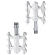 thumbnail image 2 of Soidarity Pedales de bicicleta, accesorios para bicicletas, reemplazo de pieza modificada, Pedal de ciclismo con cojinete, accesorios de actualización de Ciclismo Plata Soidarity OD023874-04, 2 of 6