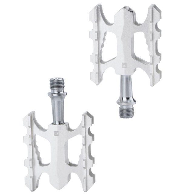 Greeniant Pedales de bicicleta, accesorios para bicicletas, reemplazo de pieza modificada, Pedal de ciclismo con cojinete, accesorios de Ciclismo Plata