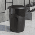 thumbnail image 3 of 20 Gallon/80 Quart/75.71 L Heavy Duty Plastic Storage Bin with Latching Lid, Stackable Organizing Container for Home, Garage, and Office, Black/Clear, 3 of 6