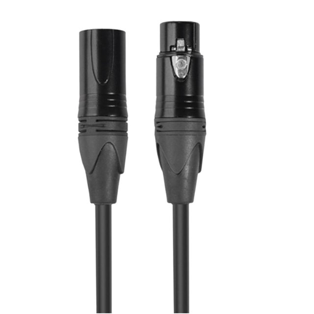 Cable XLR macho a hembra de señal de audio XLR balanceado 3 pines para micrófono Karon 10 pies negro