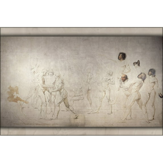 24"x36" Gallery Poster, Tennis court oath Le serment du Jeu de Paume by jacques-louis david