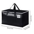 thumbnail image 5 of Bolsas para Mudanzas DQrwqpou 90L Embalaje Almacenamiento Que Ahorran Espacio negro 2 Uds, 5 of 5