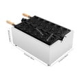 thumbnail image 2 of Fish Waffle Maker, Commercial 2400W Electric Taiyaki Maker 6 Fish-shaped Nonstick Waffle Making Machine Stainless Steel Rotating Taiyaki Maker Temperature and Time Control, 2 of 10