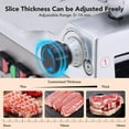 thumbnail image 4 of 2025 New Meat Slicer, Commercial Meat Slicer 550W, Electric Food Slicer with 12" Carbon Steel Blade For Shop Restaurant Home Use 0-14mm Adjustable Slicing Thickness Sliver, 4 of 7