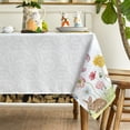 thumbnail image 4 of Easter Tablecloth 60×104 Inch, Bunnies Flower Butterfliy Washable Table Cover for Party Picnic Dinner Decor, 4 of 6