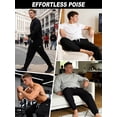 thumbnail image 7 of Men's Sweatpants Athletic Lounge Pants Open Bottom Casual Jersey Pants for Men with Pockets, 7 of 7
