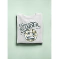 thumbnail image 3 of More Glamour - Starry Sparkle Retro Emoji Graphic Women's Sweatshirt, 3 of 4