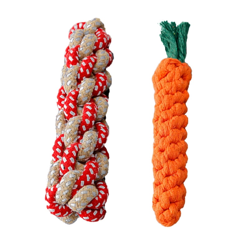 Rope toys, teeth cleaning, chewing, and rope tug of war dog toys designed specifically for small and medium-sized dog breeds, making them busy chewing toys