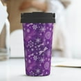 thumbnail image 6 of Daiia Purple Snowflakes Printed Stainless Steel Tumbler with Lid and Straw, Double Wall Vacuum Insulated Coffee Tumbler Travel Coffee Mug with Leak Proof Lid, 6 of 8