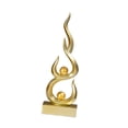 thumbnail image 4 of Colecciones de obras de arte abstracto, estatuas, adornos de mesa, esculturas modernas de fuego Oro, 4 of 9