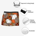 thumbnail image 6 of Fotbe Various Pumpkins Leopard Orange White Men’s Total Support Pouch Boxer Briefs, X-Temp Cooling, Moisture-Wicking Underwear, Regular, Long-leg and Trunk-Small, 6 of 9