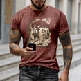 thumbnail image 2 of XIAOCHA Men's Vintage Graphic T Shirt Crew Neck Short Sleeve Soft Casual Tees, 2 of 4