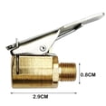 thumbnail image 3 of Juego de adaptador de tobera para inflador de neumáticos Conexiones de bomba de cobre - Clip de bloqueo de latón de alta resistencia, conector roscado a prueba de fugas, manguera de 8 mm, paquete de 8, 3 of 9
