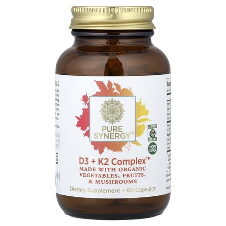 Pure Synergy D3 + K2 Complex™  60 Capsules