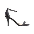 thumbnail image 2 of Nina Womens Veniza Leather Open Toe Evening Heels Black 7.5 Medium (B,M), 2 of 3