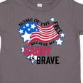 thumbnail image 4 of Inktastic Home of the Free Because My Daddy is Brave Boys or Girls Toddler T-Shirt, 4 of 5
