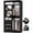 Black, variant on iSunirm 36" Free Standing Walk-in Closet System with 3 Wooden Drawers, Closet Organizer System with Hanging Rods and Storage Shelves, Heavy Duty Closet for Bedroom, 36"L x 16"W x 80"H, White