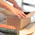 thumbnail image 5 of 14" x 10" x 8" Cardboard Corrugated Boxes, 65 lbs Capacity, ECT-32, Lot of 25, 5 of 6
