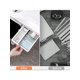 thumbnail image 3 of 1pc Japanese Style Desk Organizer Under Table Drawer, Non-perforated Desk Bottom Storage Hidden Adhesive Drawer Type Storage Box, 3 of 5