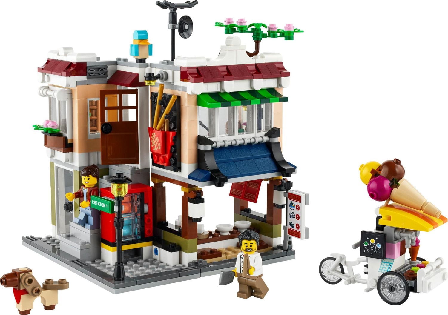 LEGO Creator La boutique de nouilles du centre ville 31131 Ensemble de construction (569 pièces)