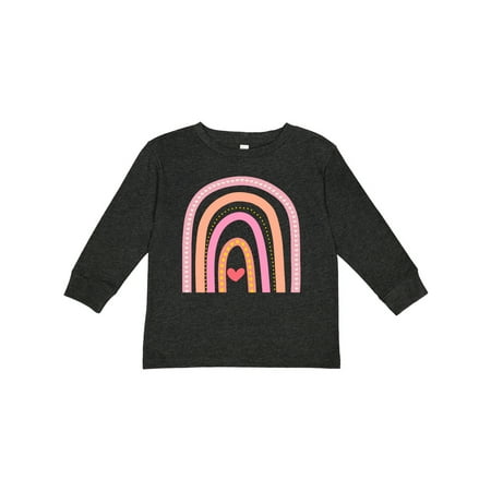 

Inktastic Cute Rainbow with Hearts and Stars Gift Toddler Boy or Toddler Girl Long Sleeve T-Shirt