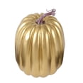 thumbnail image 4 of CQHVKQ 8 Inch Large Artificial Pumpkin Fall Decorations, Realistic Fake Harvest Pumpkin, Gold Decorative Pumpkins for Table Centerpieces, Fall, Thanksgiving & Halloween DIY, 4 of 9