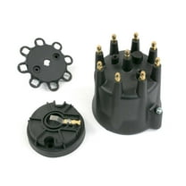 8-Cylinder Male Pro Series Distributor Cap  Rotor Kit - Black