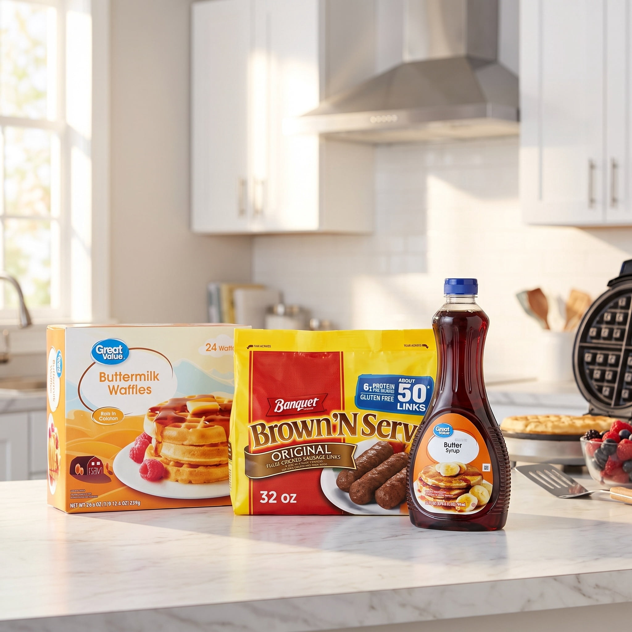 Waffle Breakfast for Dinner Family Bundle