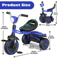thumbnail image 5 of XJD 5-in-1 Toddler Bike for 1-4 Years Old Boys Girls Tricycles for Toddlers Kids Trikes for Balance Training Baby Bike Infant Trike, 5 of 11
