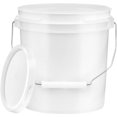thumbnail image 2 of LZHF 1 Gallon Food Grade BPA Free Bucket Container with Lids (Pack of 5) Made in USA (5, White), 2 of 3