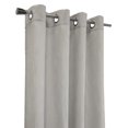 thumbnail image 7 of Habitat Corsica Light Filtering Grommet Curtain Panel 52 x 63 in Grey, 7 of 7
