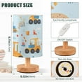 thumbnail image 3 of Cartoon Truck Excavator Blue Bedside Table Lamp LED Warm Lights with USB Charging Port Retro Cylinder Desk Lamps, 3 of 7