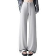 thumbnail image 7 of Women's Casual High Waist Wide Leg Pants - Comfortable Loungewear for Everyday and Activities - Breathable Summer and Fall Style, 7 of 7