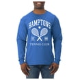 thumbnail image 2 of Wild Bobby Hamptons Tennis Club Est 1986 Sports Mens Long Sleeve Shirt, Royal, 3X-Large, 2 of 6