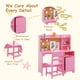 thumbnail image 3 of QinaQin Escritorio infantil con silla y alzada, mesa de estudio con gabinete de almacenamiento, ideal para niños de 3 a 12 años, 3 of 7
