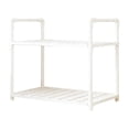 thumbnail image 1 of SIYTUAU Multi Layer Kitchen Storage Rack Trolley Floor Standing Utility Cart With Wheels For Bathroom Microwave White S Plastic, 1 of 7