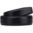 thumbnail image 2 of Men's Leather Ratchet Belt Strap Only 35mm 1 3/8,Leather Belt without Buckle,replacement belt, 2 of 6