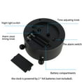 thumbnail image 2 of Silent Sweep Analogue Alarm Clock Battery Powered Desk Bedside Clock, 2 of 7