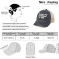 thumbnail image 4 of Wuqi It's Almost As Hot As My Husband Hats for Womens Fashion Washed Distressed Baseball Cap, 4 of 7