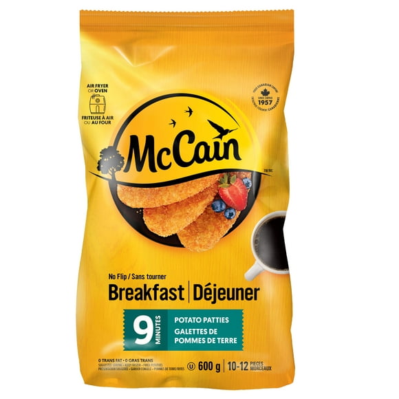 McCain® 9 Minute No Flip Potato Patties, 600g