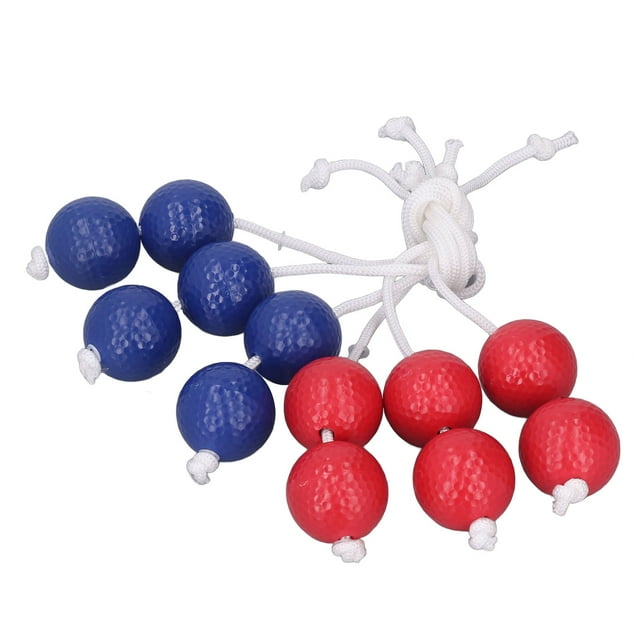 Golf Ladder Toss Balls, Ladder Toss Balls 3 Red 3 Blue Portable for Outdoor Lawn