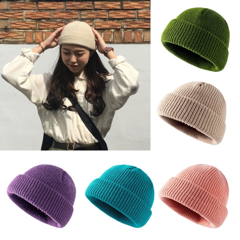 Winter Knitted Fishermen Beanie Hats for Men Merino Wool  display picture 3