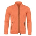 thumbnail image 2 of Mens Sweatshirts Neck Full Zip Long Sleeve Jackets Lightweight Athletic Track Sweater Jackets, 2 of 5