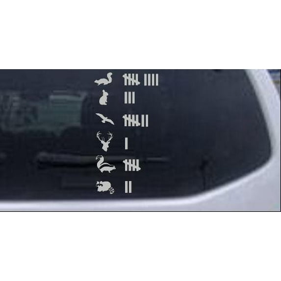 Keeping Count Roadkill Animals Car or Truck Window Decal Sticker