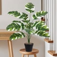 thumbnail image 2 of Planta artificial con maceta para decoración de escritorio interior.Vegetación artificial realista en maceta para el hogar,sala de estar,oficina y dormitorio., 2 of 6