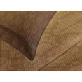 thumbnail image 4 of Ambesonne Tan Quilted Bedspread Set 3 Pcs, Antique Damask Royal Aged, King Size, Brown Tan, 4 of 5